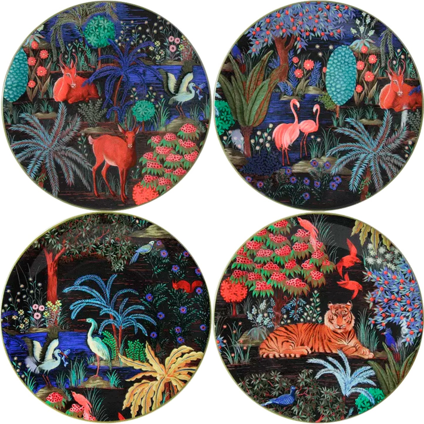 Jardin Du Palais Set of 4 Dinner Plates