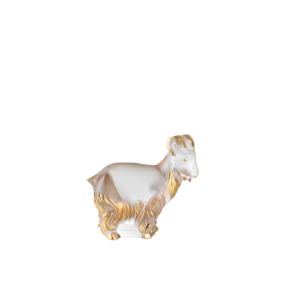 Goat sculpture gold