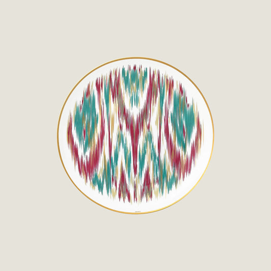 Voyage en Ikat Dessert Plate