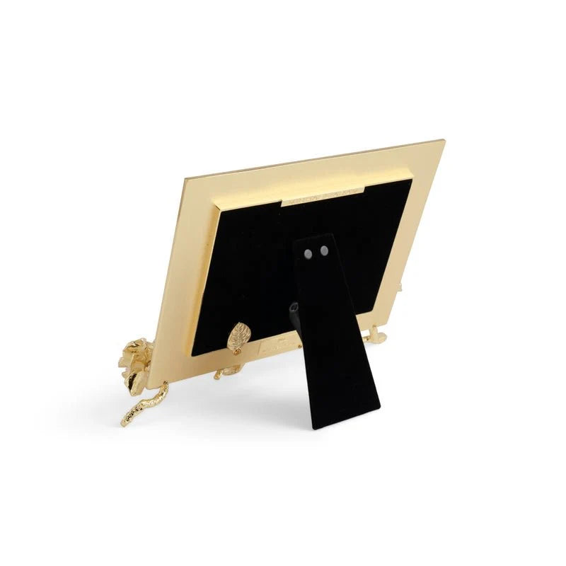 Gardenia Enameled White Frame