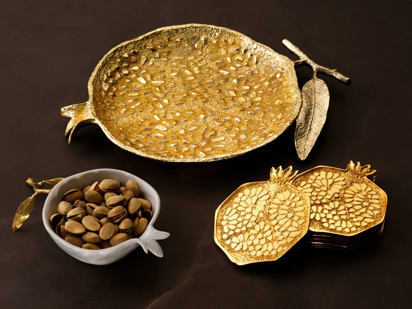 Pomegranate Enamel Plate