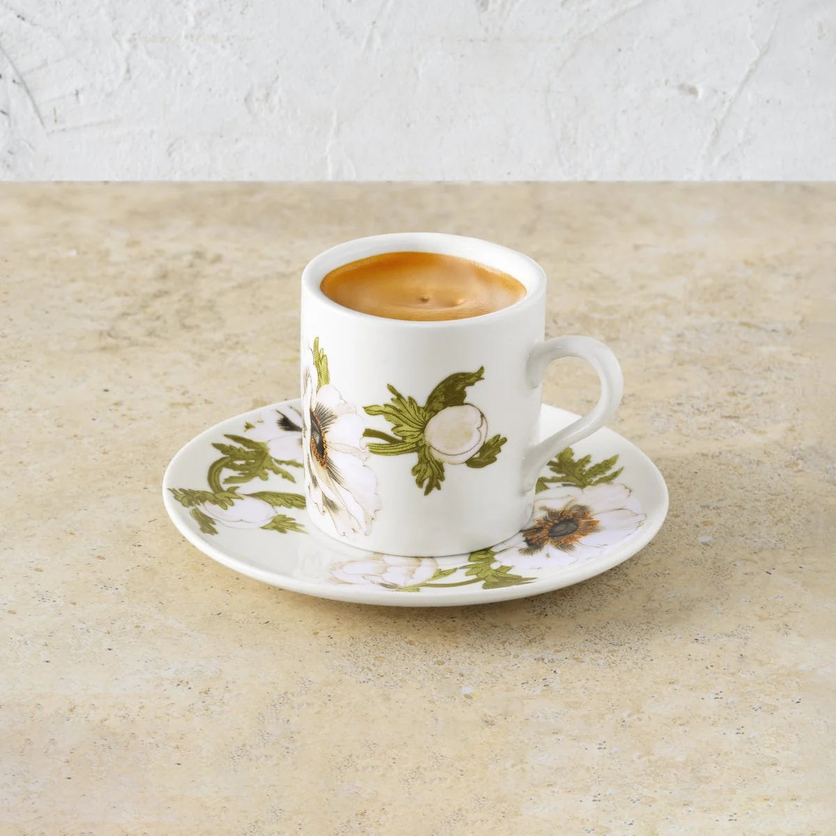 Անեմոնով ներկված Դեմիտասե հավաքածու՝ 4 հատ