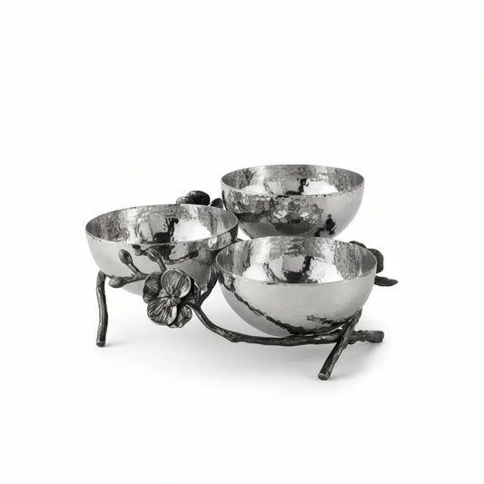 Black Orchid Nut Dish by Michael Aram