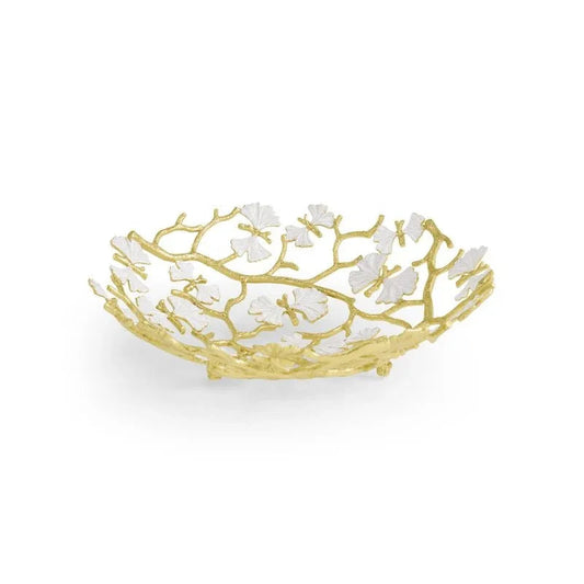 Butterfly Gingko Gold Bread Basket by Michael Aram – view 2