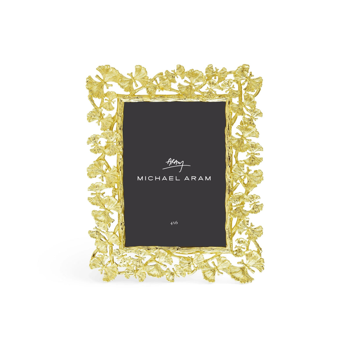 Butterfly Ginkgo Gold Sculpted Frame