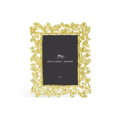 Butterfly Ginkgo Gold Sculpted Frame