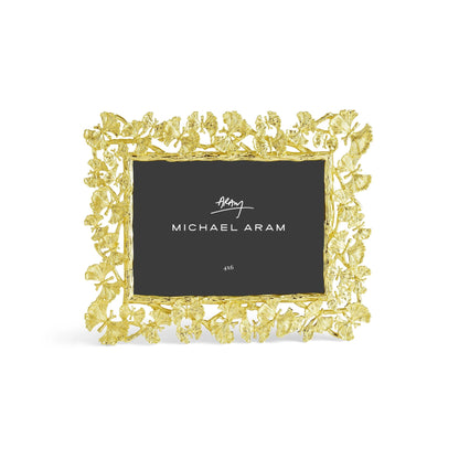 Butterfly Ginkgo Gold Sculpted Frame