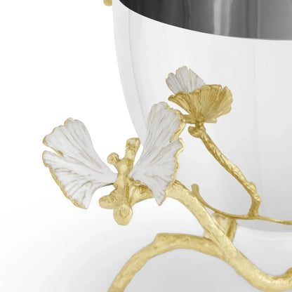 Butterfly Ginkgo Gold Nut Bowl