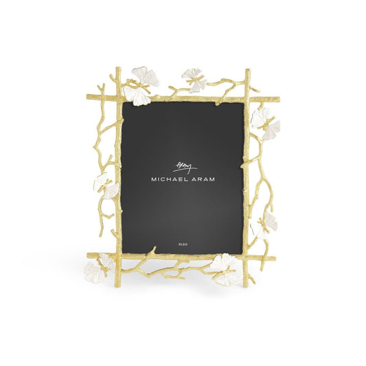 Butterfly Ginkgo Gold Frame