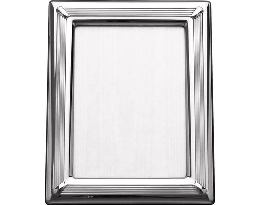 Rectangular photo frame with central edgings