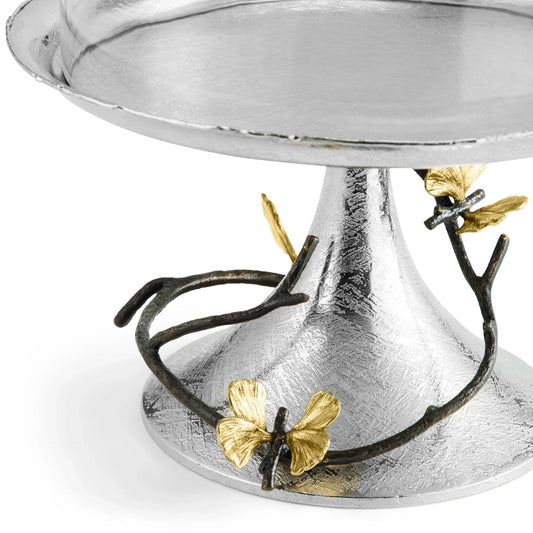 Butterfly Ginkgo Pastry Dish with Dome by Michael Aram – view 2