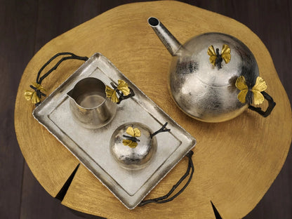 Butterfly Ginkgo Pot with Spoon