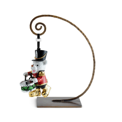 Drumming Teddy Ornament