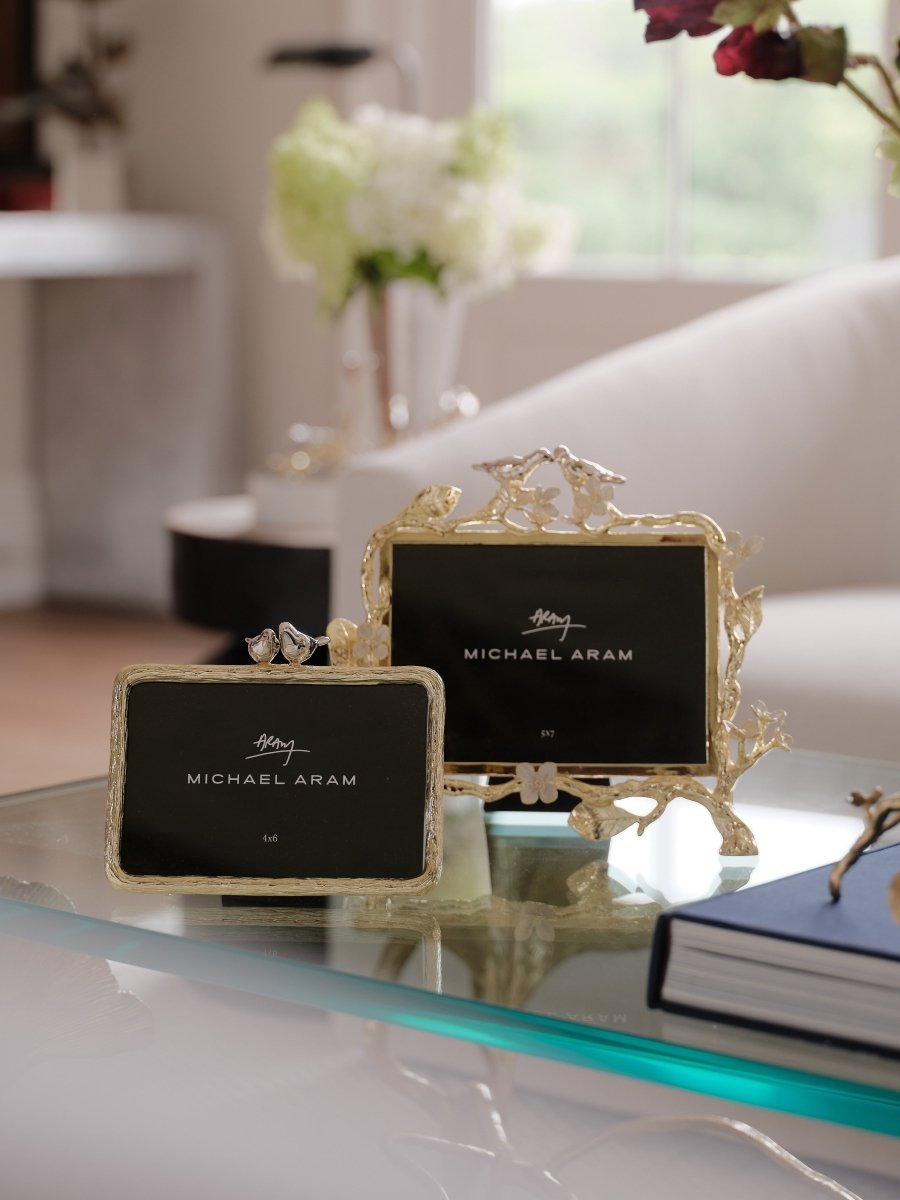 Lovebirds Silver & Gold