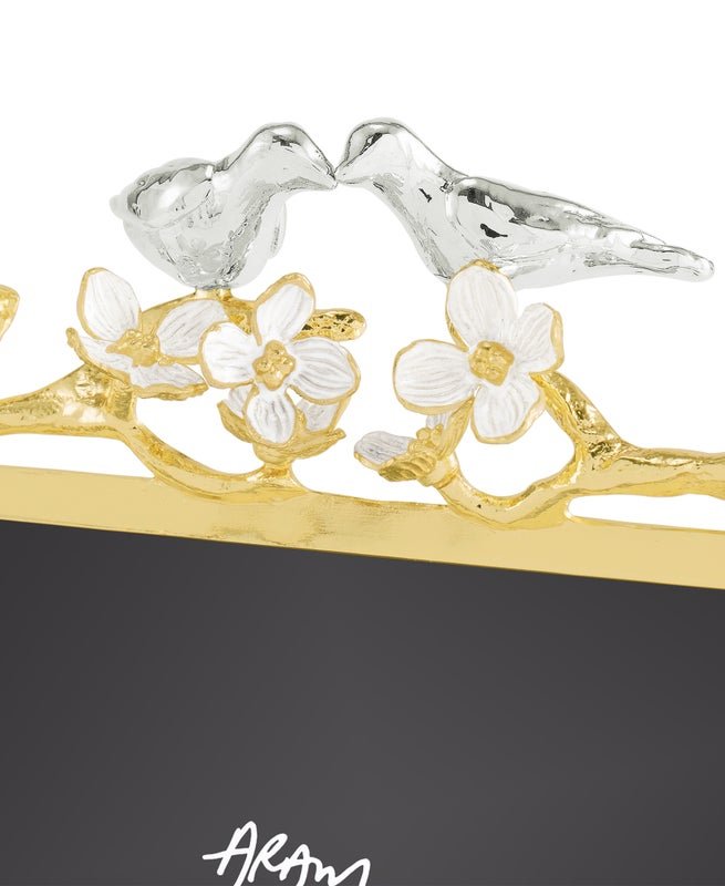 Lovebirds Silver & Gold