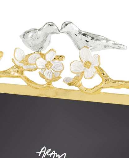 Lovebirds Silver & Gold