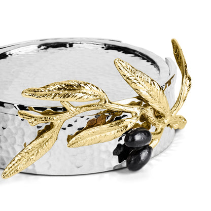 Olive Branch Set of 6 drink coasters