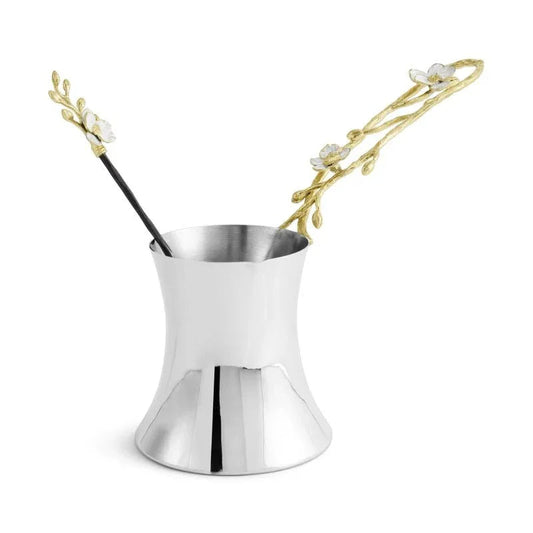 Orchid Coffee Pot with Spoon Large