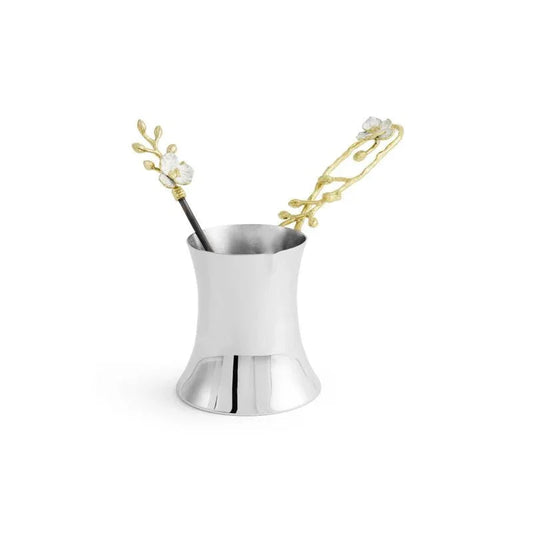 Orchid Coffee Pot with Spoon Small