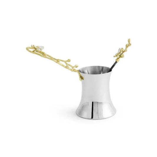 Orchid Coffee Pot with Spoon Small