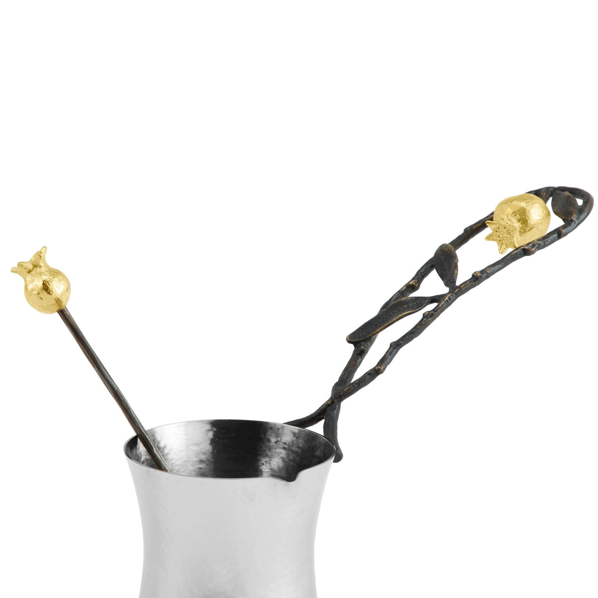 Pomegranate Coffee Pot with Spoon - Medium