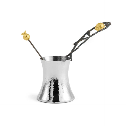 Pomegranate Coffee Pot with Spoon - Medium