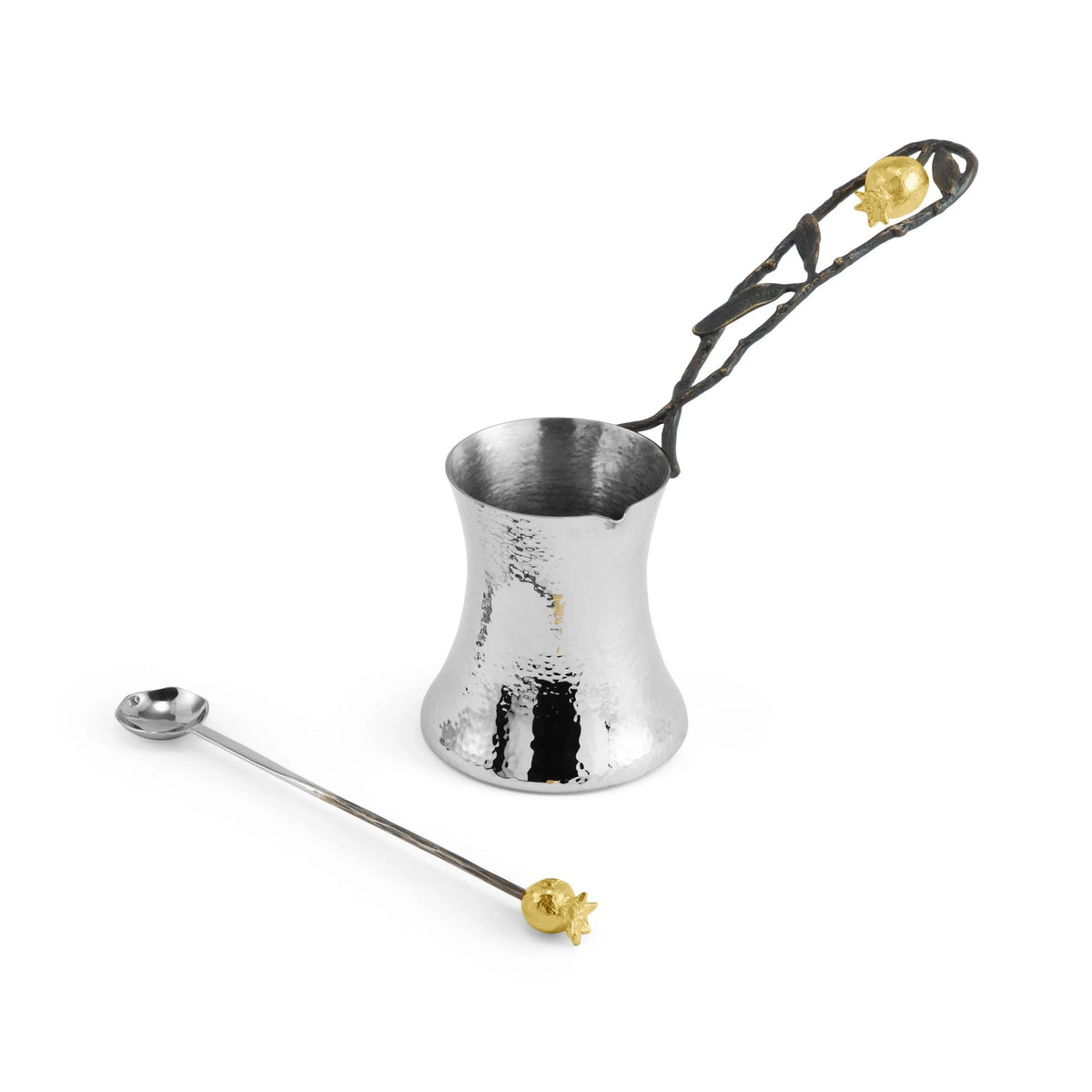 Pomegranate Coffee Pot with Spoon - Medium