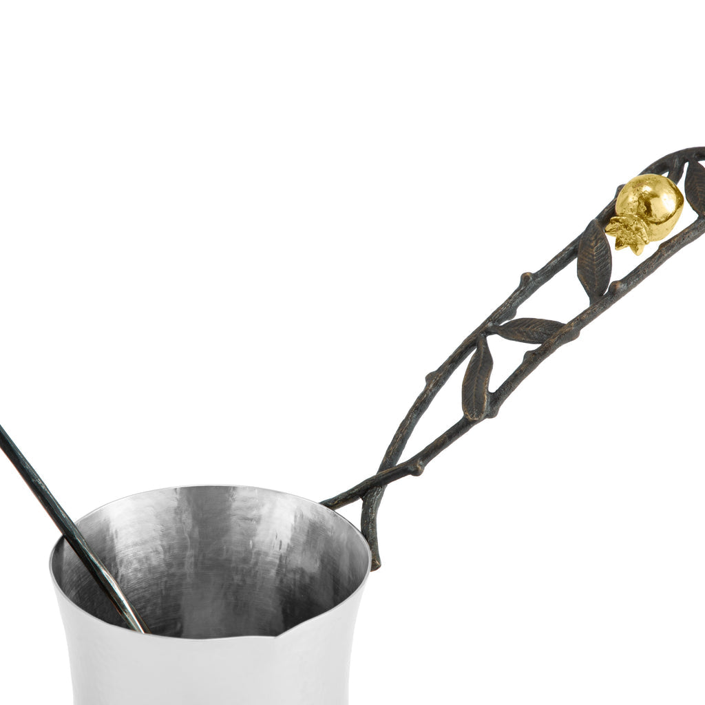Pomegranate Coffee Pot with Spoon - Large