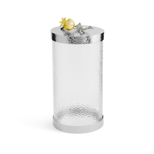 Pomegranate Silver & Gold Canister