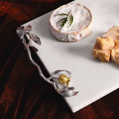 Pomegranate Silver & Gold  Պանրի մատուցման սկուտեղ դանակով