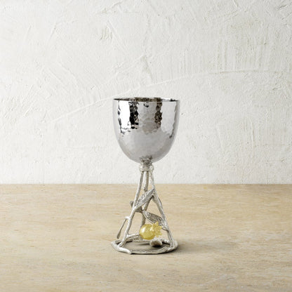Pomegranate Silver & Gold Kiddish Cup