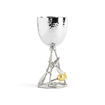 Pomegranate Silver & Gold Kiddish Cup