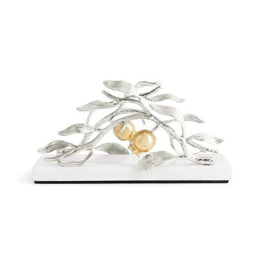 Pomegranate Silver & Gold Vertical Napkin Holder