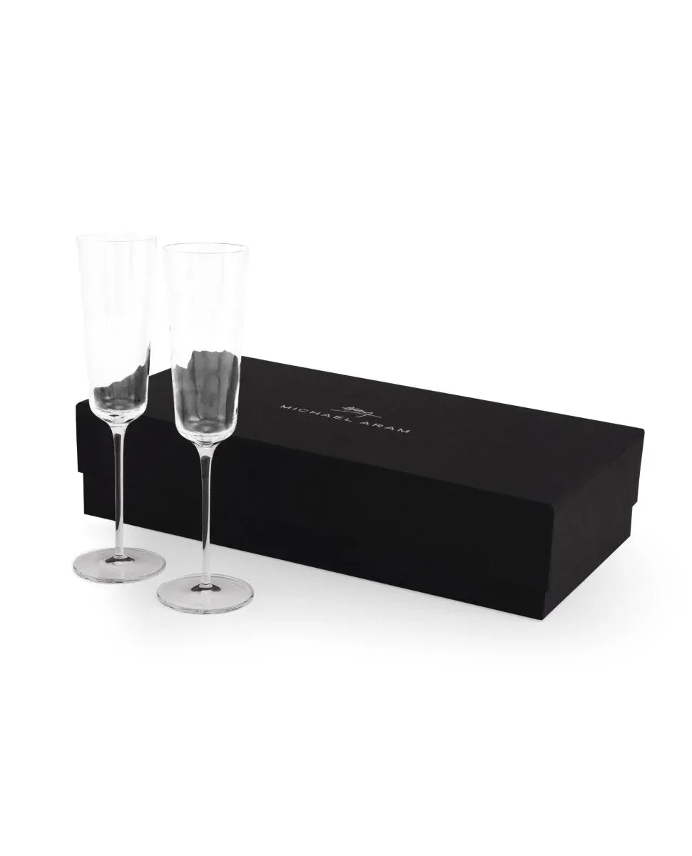 Reflective Champagne Flute & Heart Frame  Packaged Gift Set