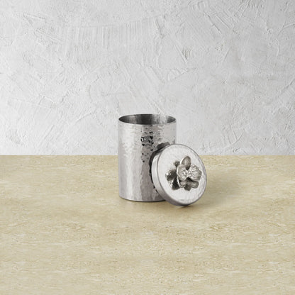 White Orchid Round Container