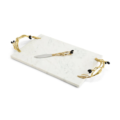 Olive Branch Cheese Board with Knife