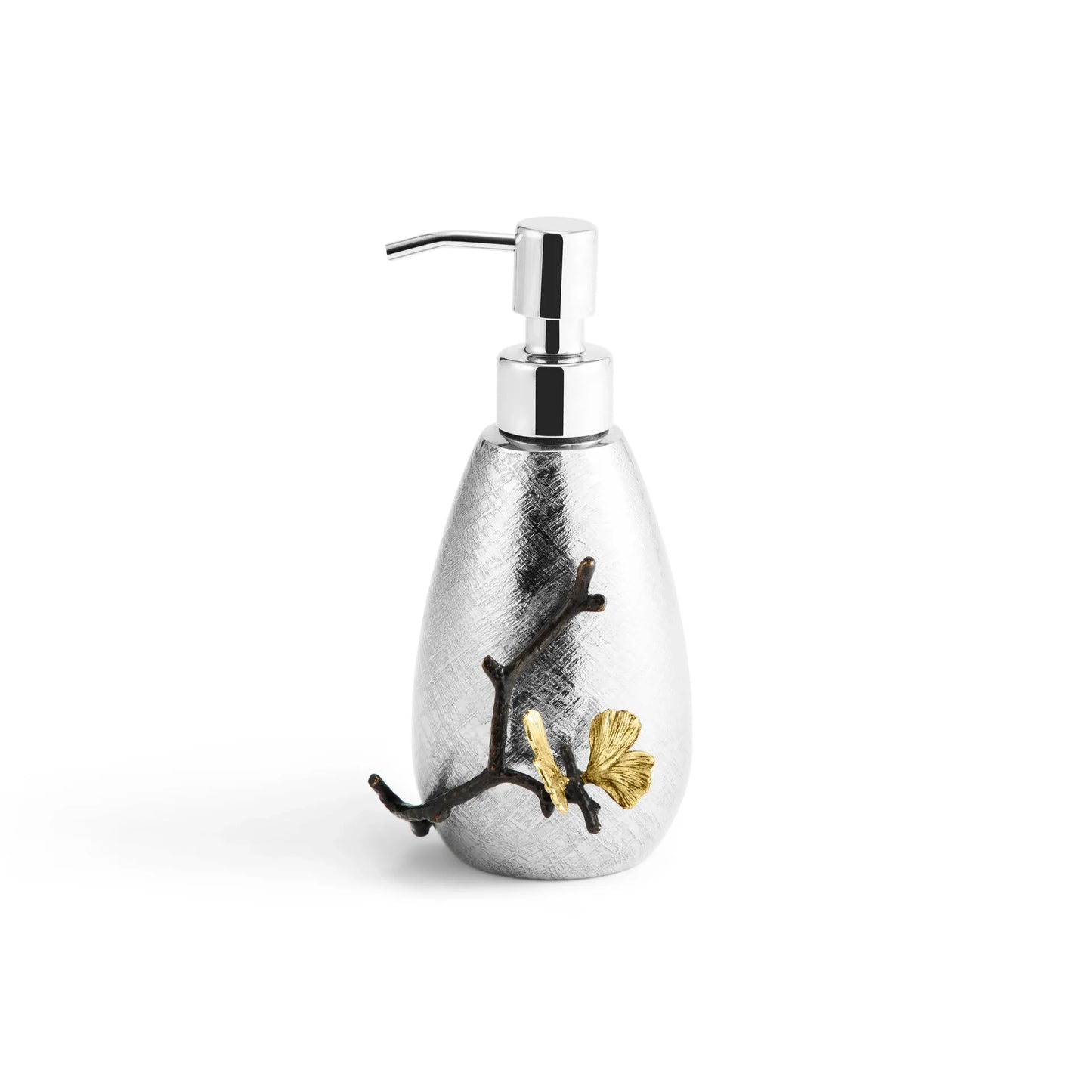 Butterfly Ginkgo Bath Collection Soap Dispenser - Stainless Steel