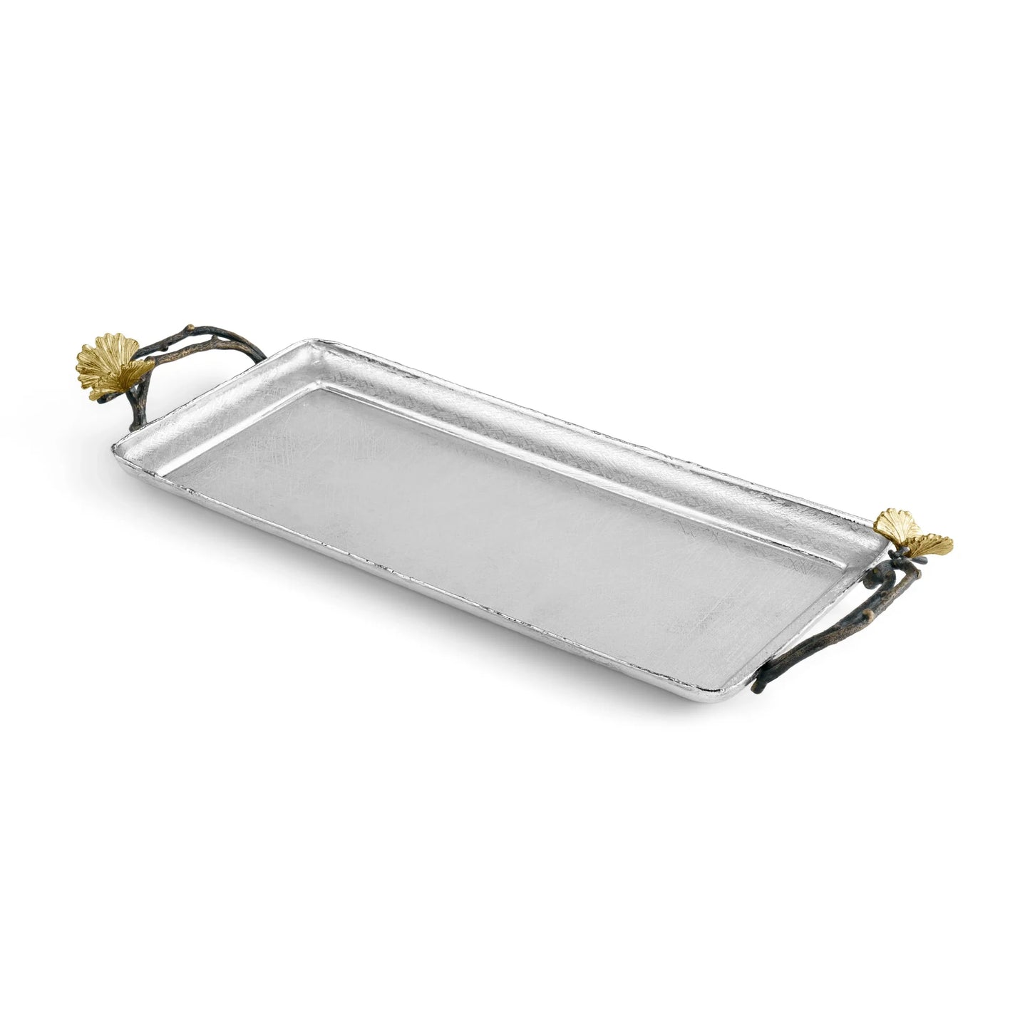 Butterfly Ginkgo Bath Collection Vanity Tray - Stainless Steel