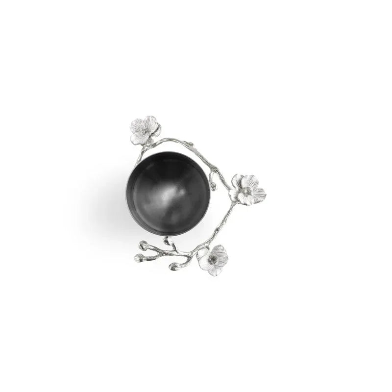 Silver Orchid Vase