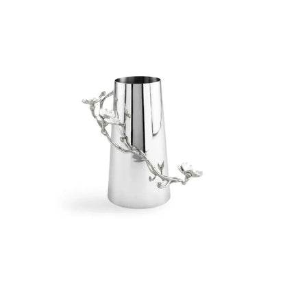 Silver Orchid Vase