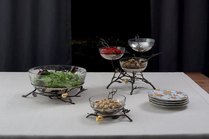 Pomegranate Glass Serving Bowl