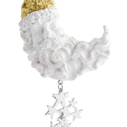 Santa Moon Ornament