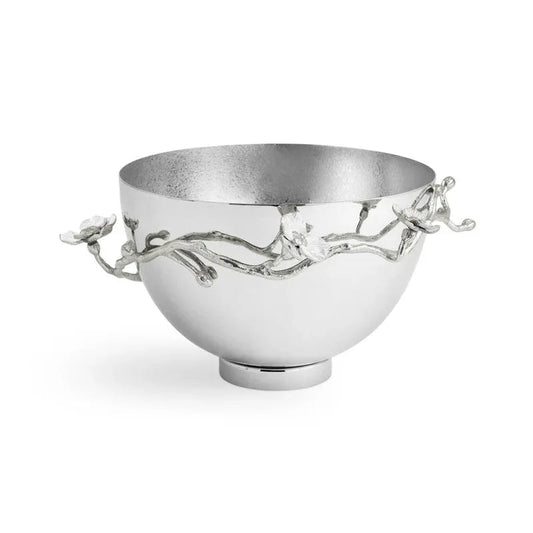Silver Orchid Medium Bowl by Michael Aram