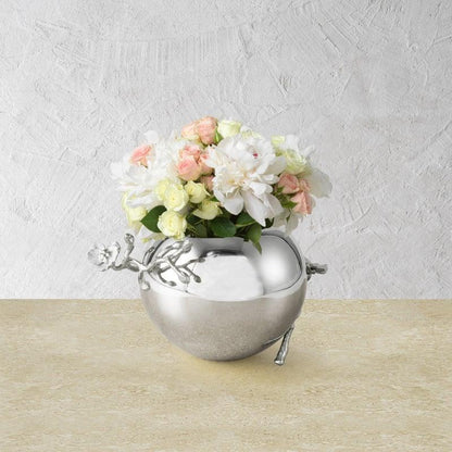 Silver Orchid Rose Bowl