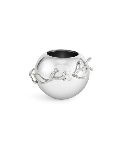 Silver Orchid Rose Bowl