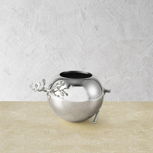 Silver Orchid Rose Bowl by Michael Aram – view 2