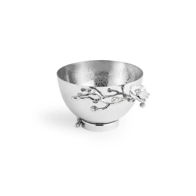 Silver Orchid Small Bowl