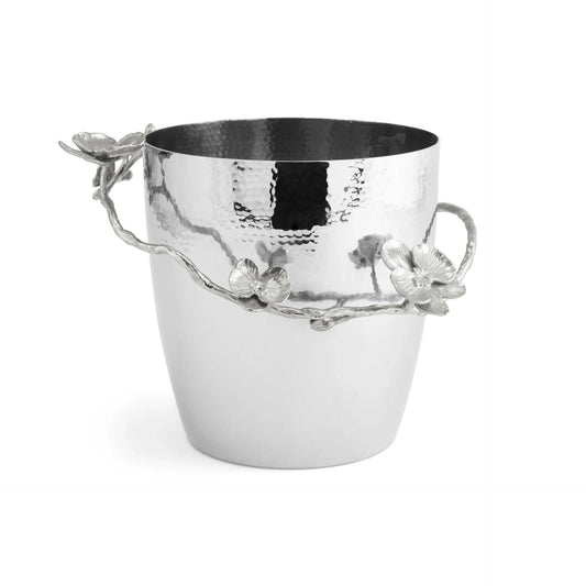 White Orchid Champagne Bucket by Michael Aram