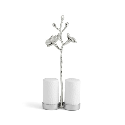 White Orchid Salt & Pepper Set by Michael Aram