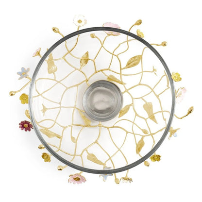 Վայրի ծաղիկների մեծ ապակե աման